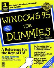 Cover of: Windows 95 for dummies by Andy Rathbone