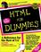 Cover of: HTML for dummies