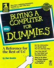 Cover of: Buying a computer for dummies