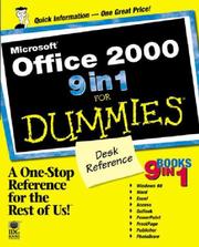 Cover of: Microsoft Office 2000 9 in 1 for Dummies Desk Reference
