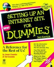 Cover of: Setting up an Internet site for dummies