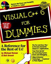 Cover of: Visual C++ 6 for dummies