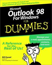 Cover of: Microsoft Outlook 98 for Windows for dummies