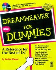 Cover of: Dreamweaver for dummies