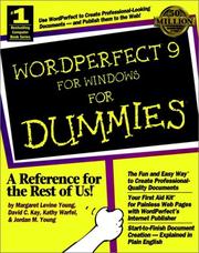 WordPerfect 9 for Windows for dummies