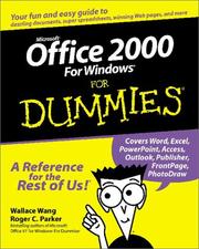 Microsoft Office 2000 for Windows for dummies by Wallace Wang, Roger C. Parker