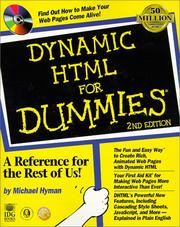 Cover of: Dynamic HTML for dummies