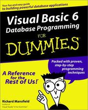 Visual Basic 6 database programming for dummies