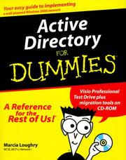 Cover of: Active Directory for Dummies by Marcia Loughry, Marcia R. Loughry