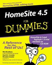 Cover of: Homesite 4.5 for Dummies