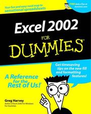 Excel 2002 for dummies