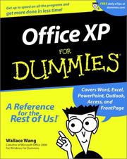 Cover of: Office XP for Dummies by Wallace Wang