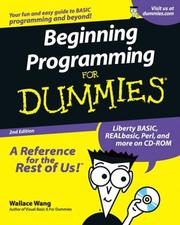 Cover of: Beginning programming for dummies