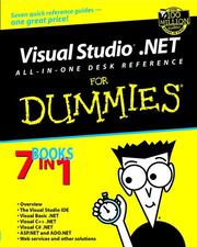 Cover of: Visual studio .NET all-in-one desk reference for dummies