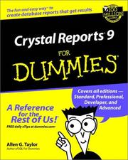 Crystal reports 9 for dummies