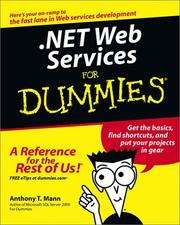 Cover of: .NET Web services for dummies