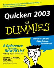 Quicken 2003 for dummies