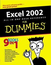 Cover of: Excel 2002 All-in-One Desk Reference for Dummies