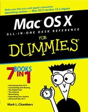 Mac OS X all-in-one desk reference for dummies