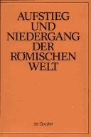 Cover of: Aufstieg Und Niedergang Der Roemischen Welt/Part 1