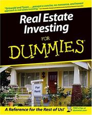 Cover of: Real estate investing for dummies