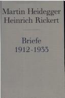 Cover of: Briefwechsel 1912 - 1933. Und andere Dokumente.