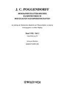 Cover of: Handworterbuch Der Exakten Naturwissenschaften Band 8 Teil 1 Lieferung 9 & 10