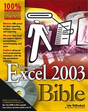 Cover of: Excel 2003 bible