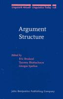 Argument structure