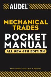 Cover of: Audel Mechanical Trades Pocket Manual