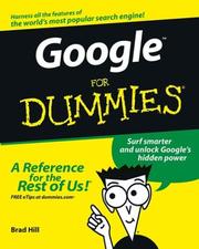 Cover of: Google for dummies