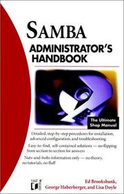 Cover of: Samba administrator's handbook by Ed Brooksbank