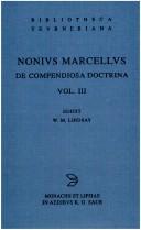 Cover of: De compendiosa doctrina libros xx by Nonius Marcellus