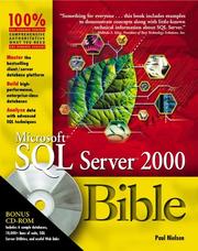 Cover of: Microsoft SQL Server 2000 Bible with CD-ROM