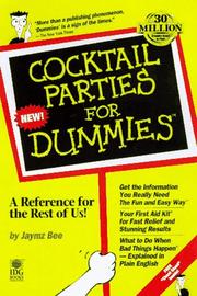 Cover of: Cocktail parties for dummies by Jaymz Bee