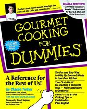 Cover of: Gourmet cooking for dummies