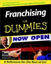 Cover of: Franchising for dummies