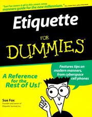 Cover of: Etiquette for Dummies