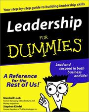 Cover of: Leadership for dummies