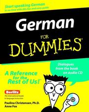 Cover of: German for dummies