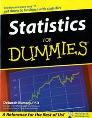 Cover of: Statistics for dummies