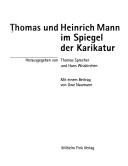 Cover of: Thomas und Heinrich Mann im Spiegel der Karikatur.