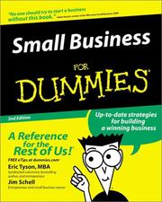 Cover of: Small business for dummies by Eric Tyson