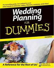 Cover of: Wedding planning for dummies