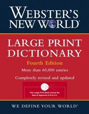 Cover of: Webster's New World large print dictionary