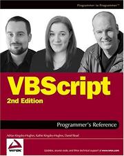 Cover of: VBScript Programmer's Reference (Programmer to Programmer)