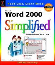 Microsoft Word 2000 simplified