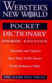 Cover of: Webster's New World pocket dictionary