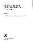 Guidelines for drinking-water quality by World Health Organization (WHO)