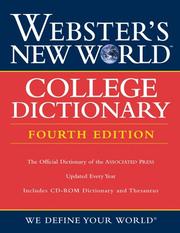 Cover of: Webster's New World College Dictionary, Fourth Edition (Book with CD-ROM)